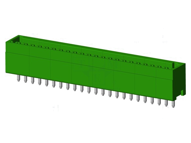 Connector: ontkoppelbare terminal strip; contact; mannelijk Connector: ontkoppelbare terminal strip; contact; mannelijk